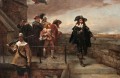 Charles Ier sur les murs de Chester Robert Alexander Hillingford scènes de bataille historiques